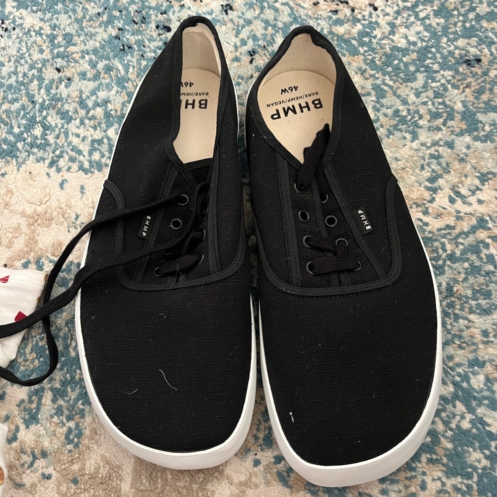 Bohempia kolda 2.0 men’s barefoot minimalist wide black vans style sneakers 46w
